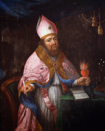 Repræsentation af Saint Francis de Sales (1567-1622) ved at skrive af French School