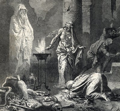 Repræsentation af heksen fra Endor (eller Pythonisse af Endor), en kana