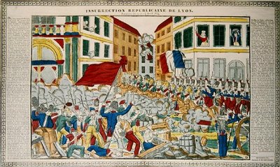 Republikansk opstand i Lyon, 9.-14. april 1834 af French School