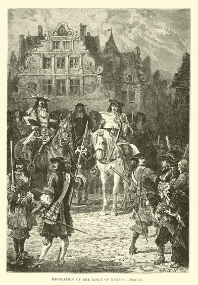Tilbagekaldelse af Ediktet af Nantes af French School