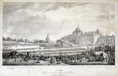 Gennemgang af nationalgarden i Paris den 29/4/1830. af French School
