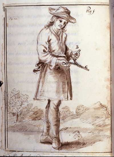 Rhabdomancy - rhabdomancy - sourcellerie - i "" Okkult fysik, eller behandling af spådomsstaven og dens anvendelighed til opdagelsen af ​​kilderne til miner, gemmer, tyve og flygtende mordere osv." - af Pierre Le Lorrain (Abbe de Vallemo af French School