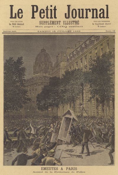 Optøjer i Paris af French School