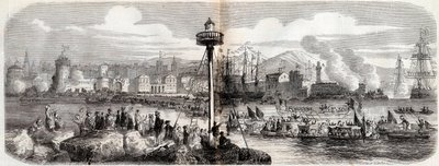Risorgimento - (Krig mod Østrig) - Livorno Debarkering af en fransk hær under kommando af prins Napoleon (Napoleon Jerome Bonaparte) - 23. maj af French School