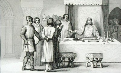 Robert II. (970-1031) der Fromme entlässt die Verschwörer, aus 