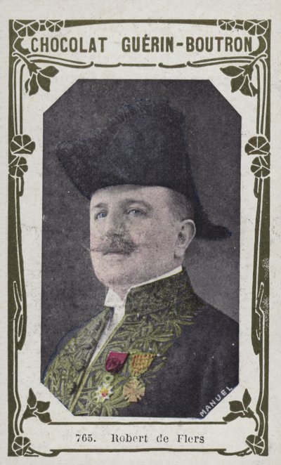 Robert de Flers (farvet foto) af French School