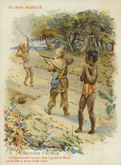 Robinson Crusoe med fredag af French School