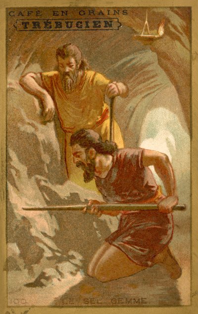 Stensalt (chromolitho) af French School