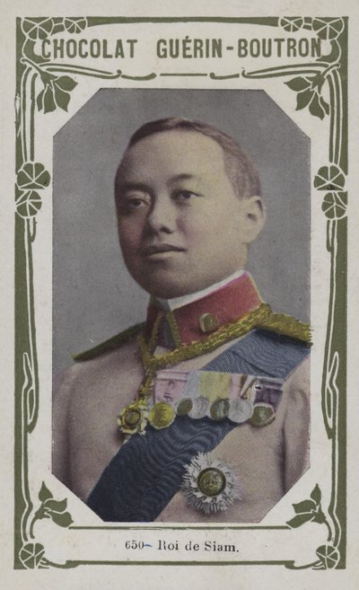 Roi de Siam (farvet foto) af French School