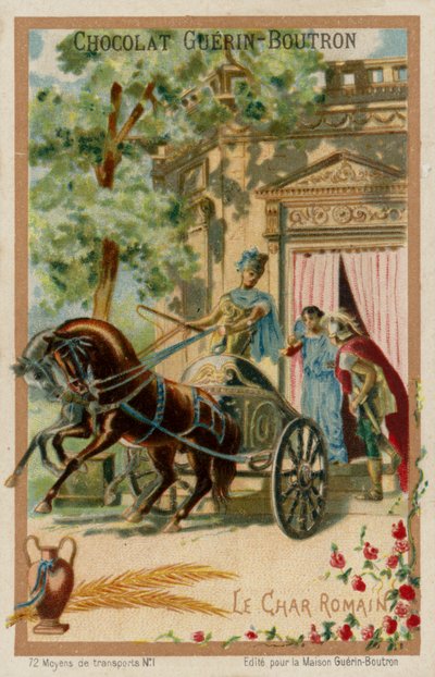 romersk vogn (chromolitho) af French School