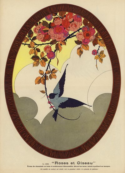 Rosen und Vogel von French School