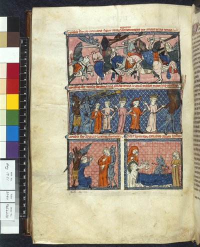 Royal 19 C. 1, f.204v Diabolic Temptations, illustration fra 