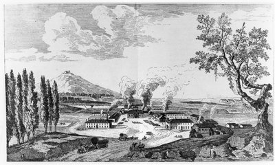 Royal Støberi i Le Creusot i 1787 af French School