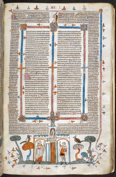 Royal MS 10 E IV, f.209r, Maleren og Djævelen, fra Decretals of Gregory IX med glans af Bernard af Parma (