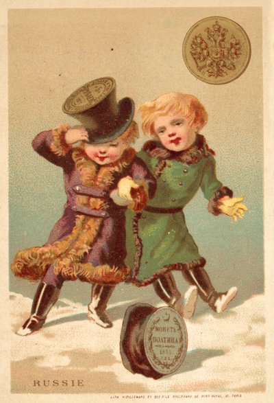Rusland (chromolitho) af French School