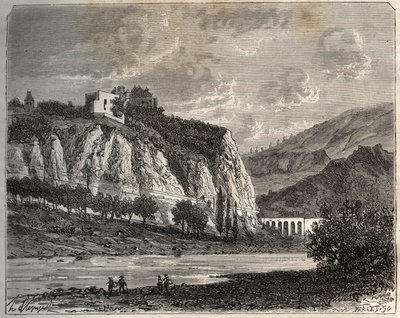 Saint-Paul-en-Cornillon (Saint Paul en Cornillon) - Loire, i Rhone-Alpes-regionen - indgravering i "La France illustrée: geografi, historie, statistisk administration" af V.-A. Malt brun. 1884 af French School