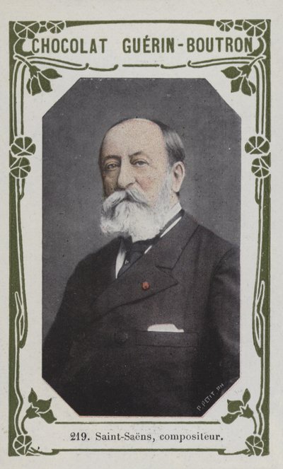 Saint-Saens, komponist (farvet foto) af French School