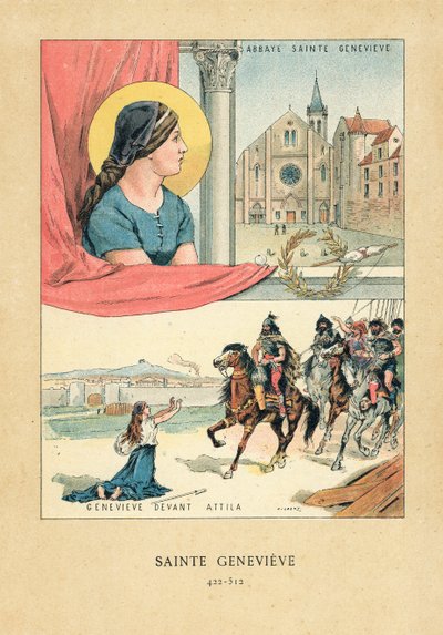 Saint Genevieve af French School