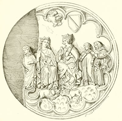 Saint Louis og Blanche af Castilien af French School