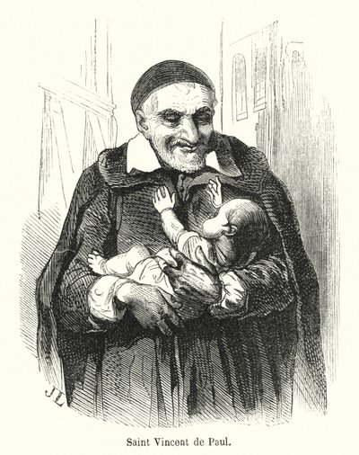 Saint Vincent de Paul (gravering) af French School