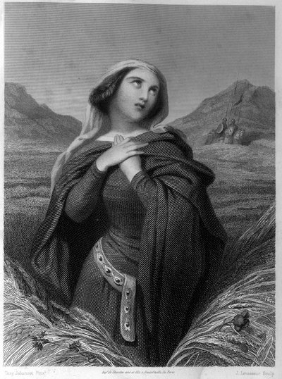Saint Adelaide eller Adelaide of Burgundy (931-999) i ""De hellige kvinder"" af French School
