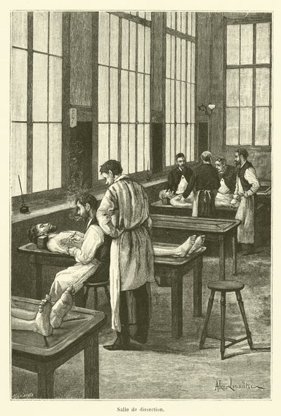 Dissekeringsrum (gravering) af French School