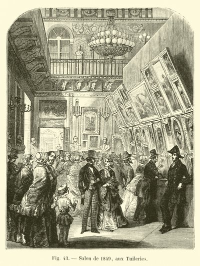 Salon af 1849, på Tuilerierne af French School