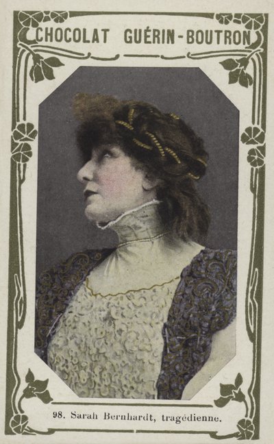 Sarah Bernhardt, tragedienne (farvet foto) af French School