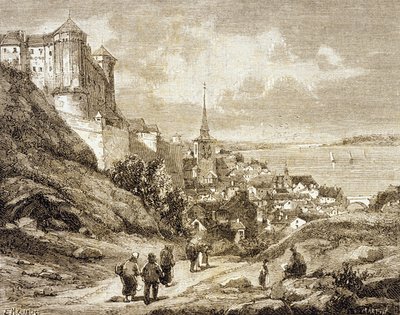 Saumur, Frankrig (gravering) af French School