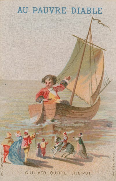 Scene fra Gullivers Travels af French School