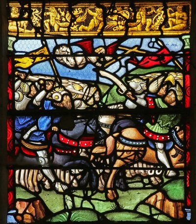 Scene fra legenden om The Cross: kampen mod Maxence af French School