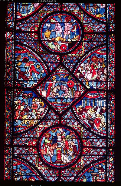 Scener fra Karl den Stores liv (747-814) fra ambulatoriet, ca. 1215-25 (se også 182938) af French School