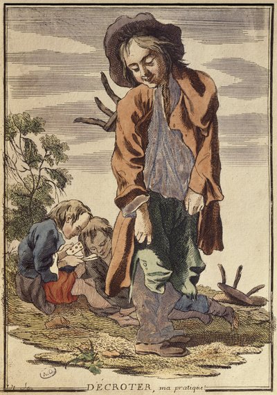 At skrabe mudderet af, min praksis (farvegravering) af French School