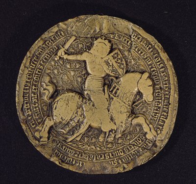 Segl af Ludvig I af Anjou (1339-84) konge af Sicilien, 1383 af French School