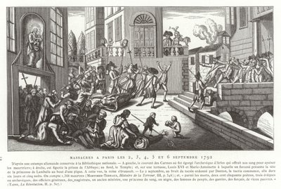 September-massakrerne, Paris, den franske revolution, 1792 af French School