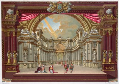 Scenografi til teatret i Versailles af French School