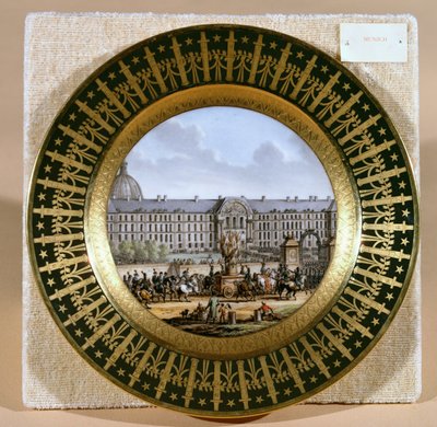 Sevres-plade, der viser ankomsten af Frederik II