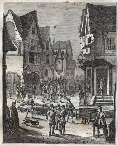 Siege de Paris (1358) - Den 22. februar af French School