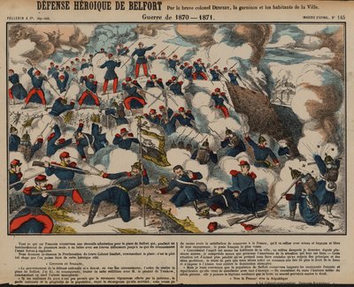 Siege of Belfort, Franco-Prussian War, November 1870 - February 1871dani af French School