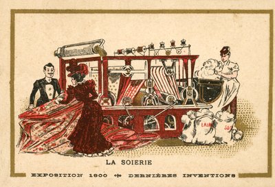 Silkefremstilling (chromolitho) af French School