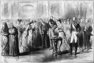 Sølvbryllup af belgiernes konge og dronning af French School