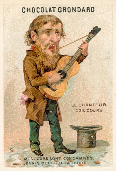 Sanger (chromolitho) af French School