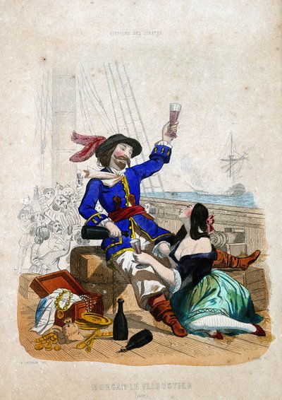 Sir Henry Morgan (1635-1688) (Morgan the flibustier): indfødt i Wales i "History of Pirates and Privateers of the Ocean and the Mediterranean" af P. Christian af French School