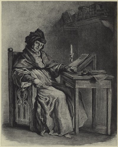 Sir John Froissart (fotogravure) af French School