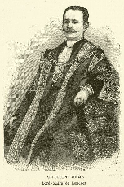 Sir Joseph Renals, overborgmester i London (gravering) af French School
