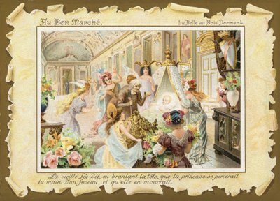 Tornerose, baby i tremmeseng af French School