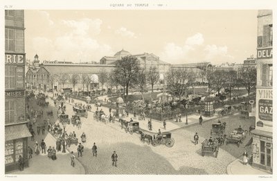 Square du Temple, 1881 af French School