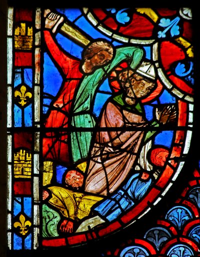 St Blaise henrettet foran en konge af French School