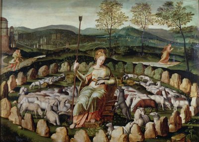 St. Genevieve vogter sin flok af French School