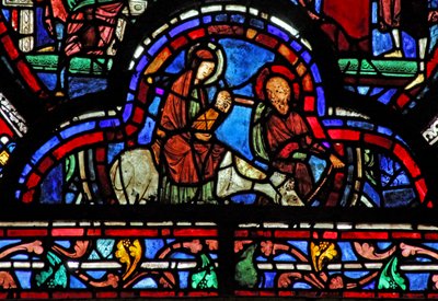 St John window: The Flight into Egypt (w48) af French School